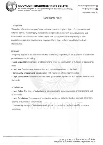Land Rights Policy (EN&TH)